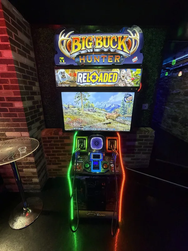 Big Buck Hunter Reloaded light-gun cabinet by Raw Thrills