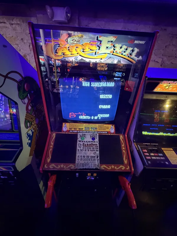 CarnEvil light-gun horror shooter arcade cabinet by Midway