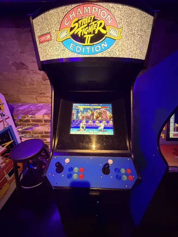 Street Fighter II Champion Edition arcade cabinet by Capcom
